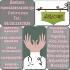 1 üzleti kép BARBARA MASSZÁZS STÚDIÓJA Szépségszalon, kozmetika ban/ben Debrecen HB