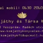 2 üzleti kép KOMJÁTHY KÖNYVELÉS Jogi & Pénzügyi szolgáltatások ban/ben Veszprem VE