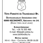 2 üzleti kép TÓTH FORDÍTÓ BT Üzleti szolgáltatások ban/ben Kecskemét BK