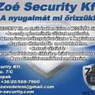 2 üzleti kép ZOÉ SECURITY KFT Vagyonvédelem, biztonságtechnika ban/ben Csopak VE