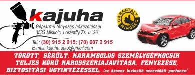1 üzleti kép KAJUHA KFT. Autófényezés ban/ben Miskolc BZ