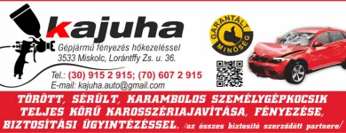 3 üzleti kép KAJUHA KFT. Autófényezés ban/ben Miskolc BZ