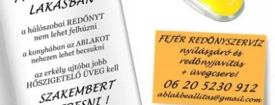 2 üzleti kép REDŐNYJAVÍTÁS 20 523 0912 SZÉKESFEHÉRVÁRON! Otthon és Építőipar ban/ben Székesfehérvár FE