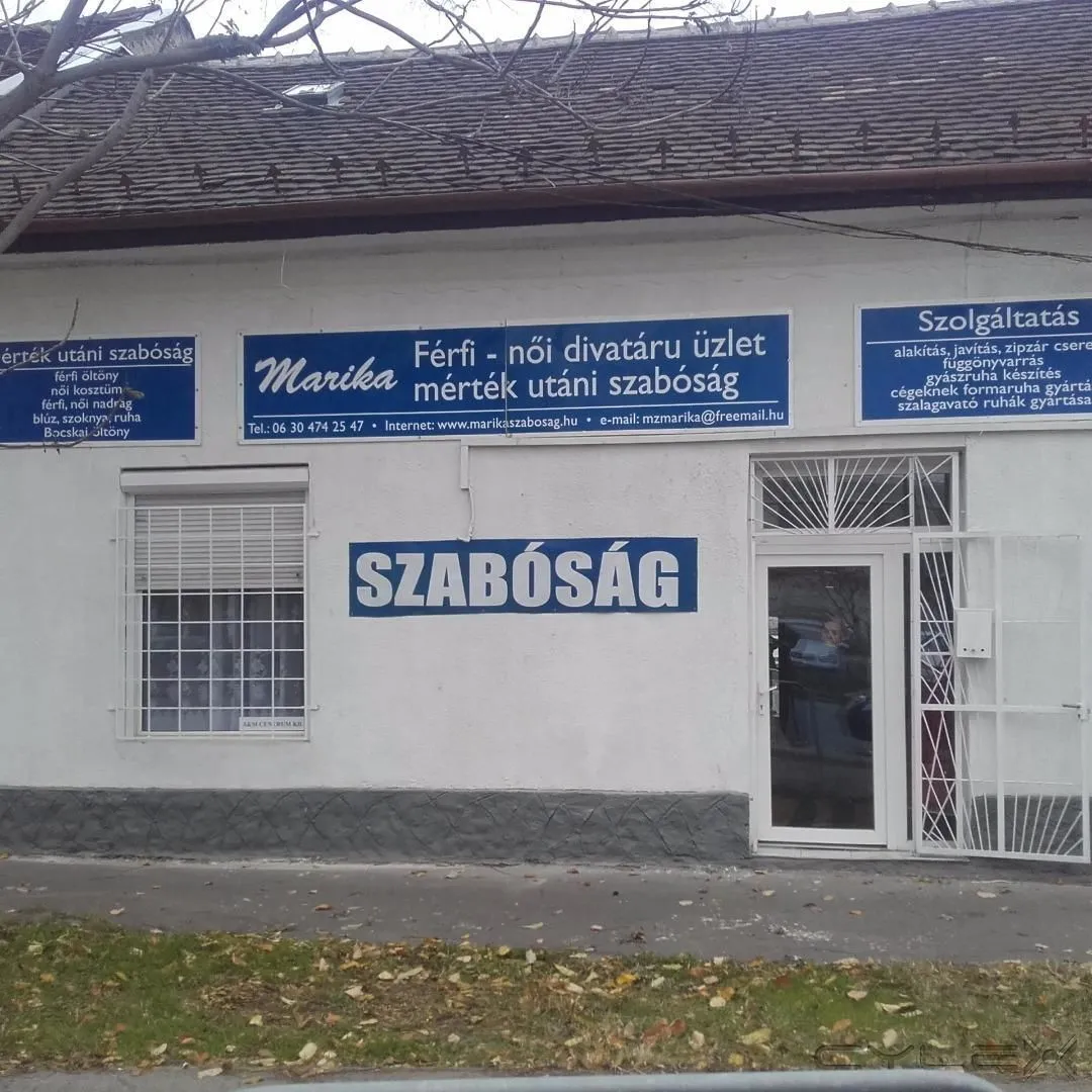 3 üzleti kép MARIKA FÉRFI NÖI DIVATÁRU ÜZLET SZABOSÁG