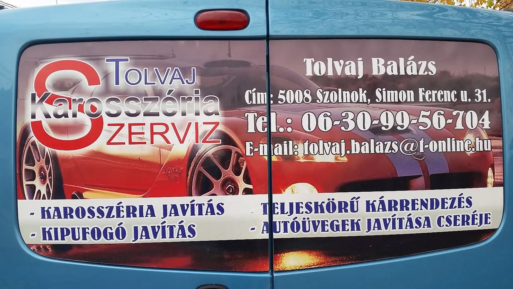 3 üzleti kép KAROSSZÉRIA, AUTÓÜVEG SZERVIZ TOLVAJ BALÁZS