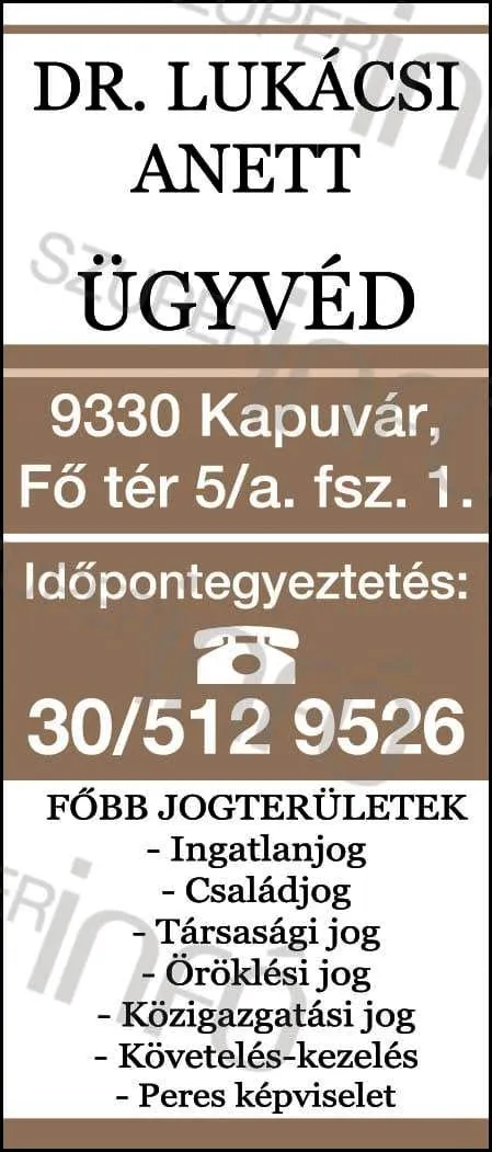 1 üzleti kép DR. LUKÁCSI ANETT ÜGYVÉD KAPUVÁR