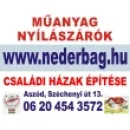 NÉDERBAG BT Otthon és Építőipar ban/ben Aszód PE