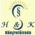 H ÉS K KÖNYVELŐIRODA KFT 20-222-4263